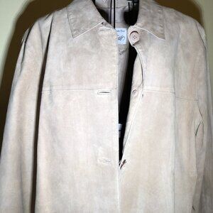 New Lord & Taylor Exclusively for You XL (1X) ecru Suede Coat 
quiet luxury
